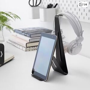IKEA MOJLIGHET Headset And Tablet Stand -  Black